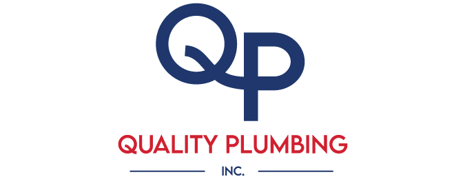 Quality Plumbing Blue and Red logo
